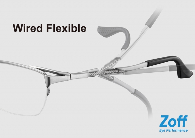 Zoff初！ワイヤー構造の新作ビジネスフレーム「Wired Flexible」が登場。