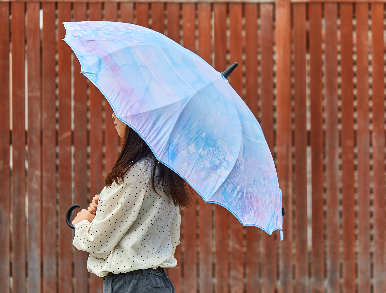 モリハナエ 雨傘 長傘 早けれ