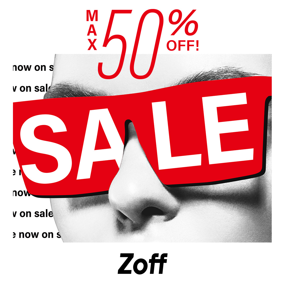 SALE期間中、Zoffの人気フレームやサングラスが最大50％OFFに！