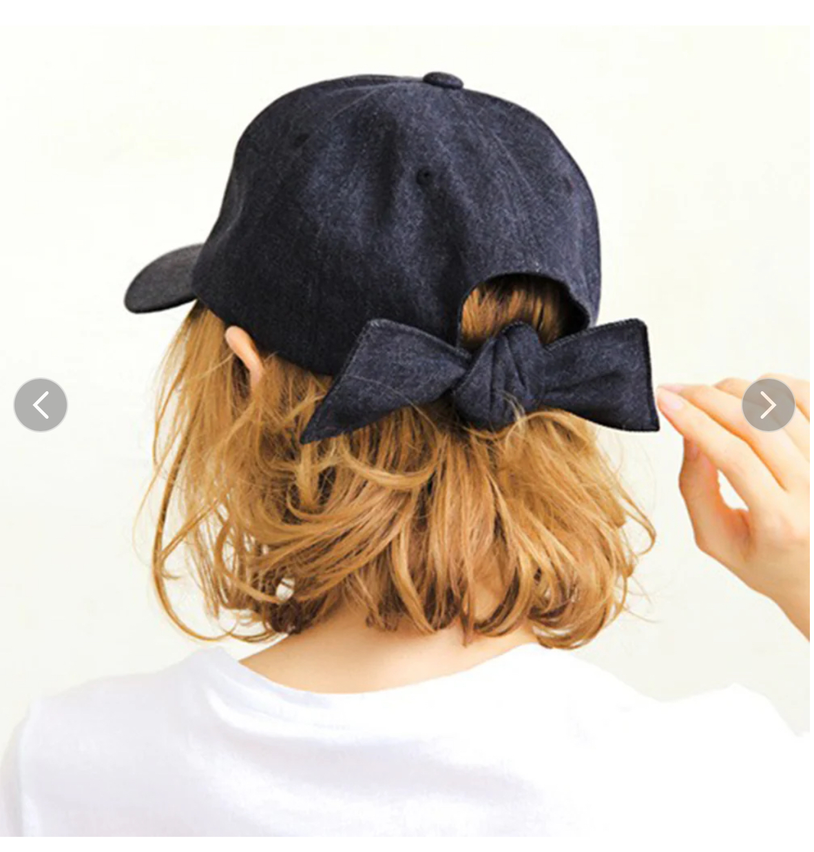 【スタッフオススメ】 14バックリボンキャップ