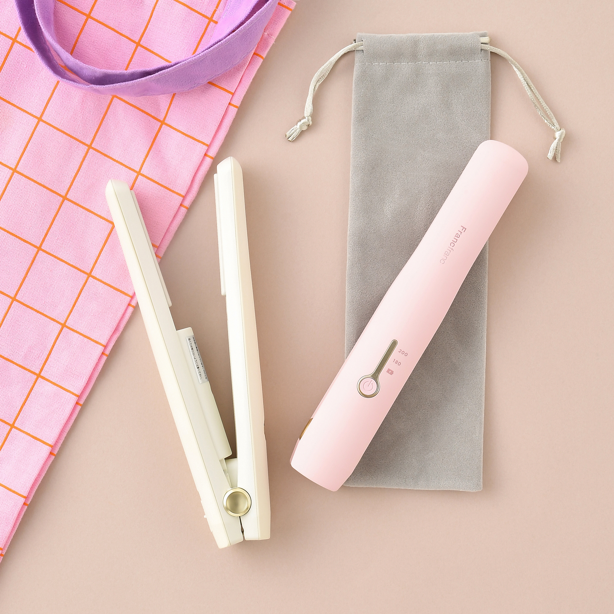 【Francfranc】充電式だからどこでも使える！かわいいヘアアイロンが新登場🌸✨