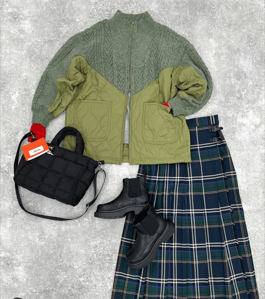 nikoand…ニット×キルトの新感覚ブルゾン!