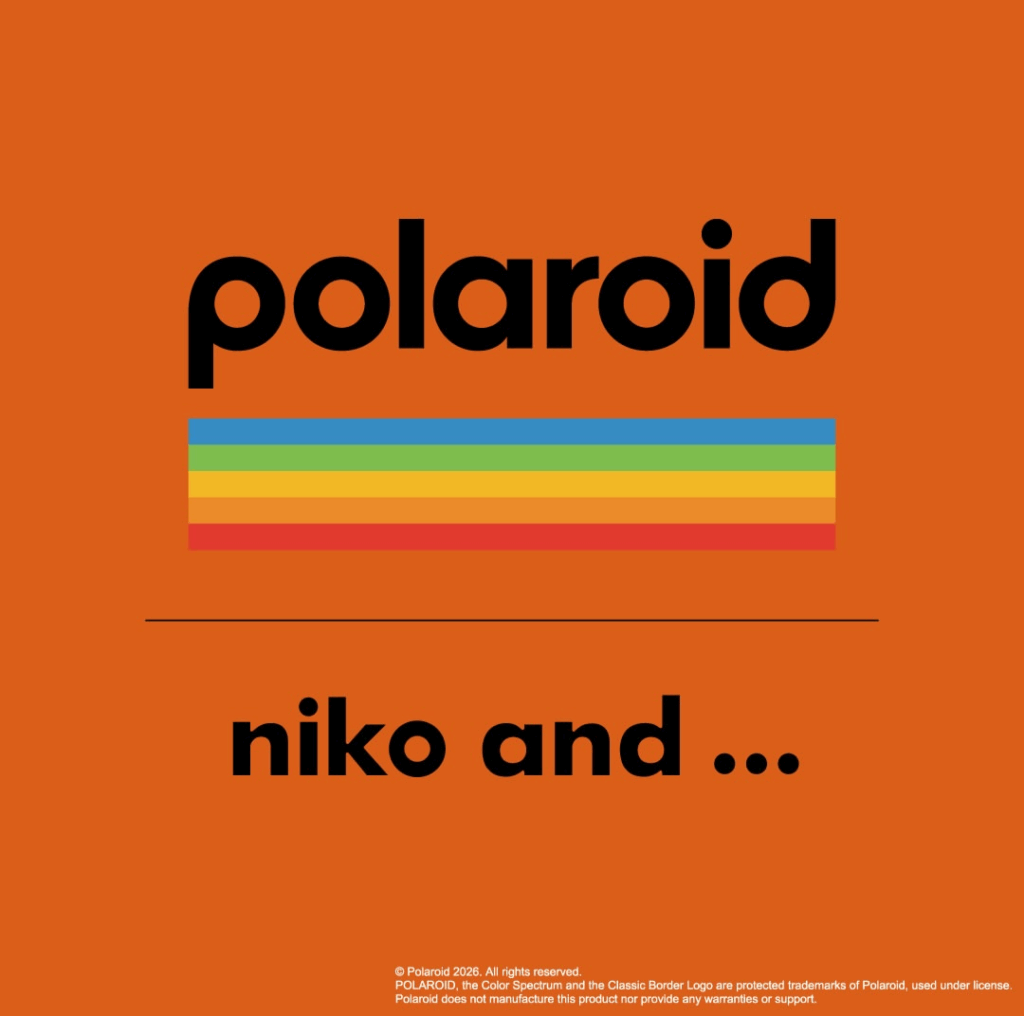 nikoand…official Polaroid (ポラロイド) とのコラボレーションアイテムが登場!!