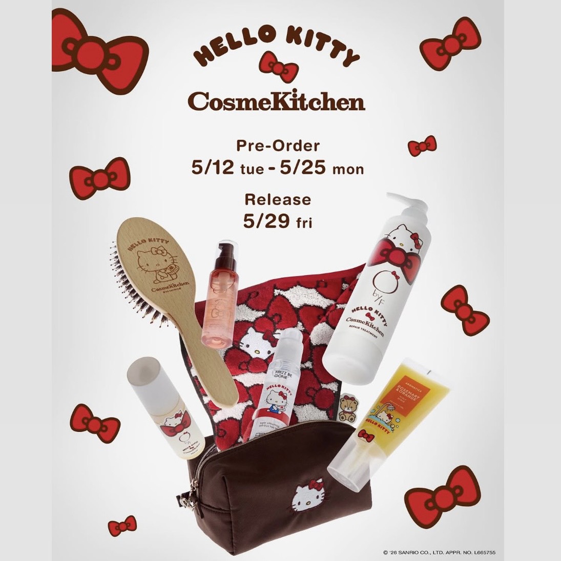 【Cosme Kitchen】5月29日（金）発売！！　Hello Kitty🎀Cosme Kitchen