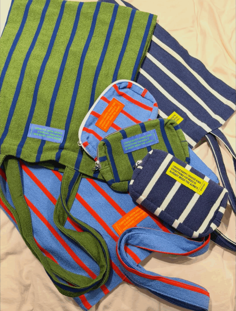 nikoand…ストライプ柄のトートバッグ