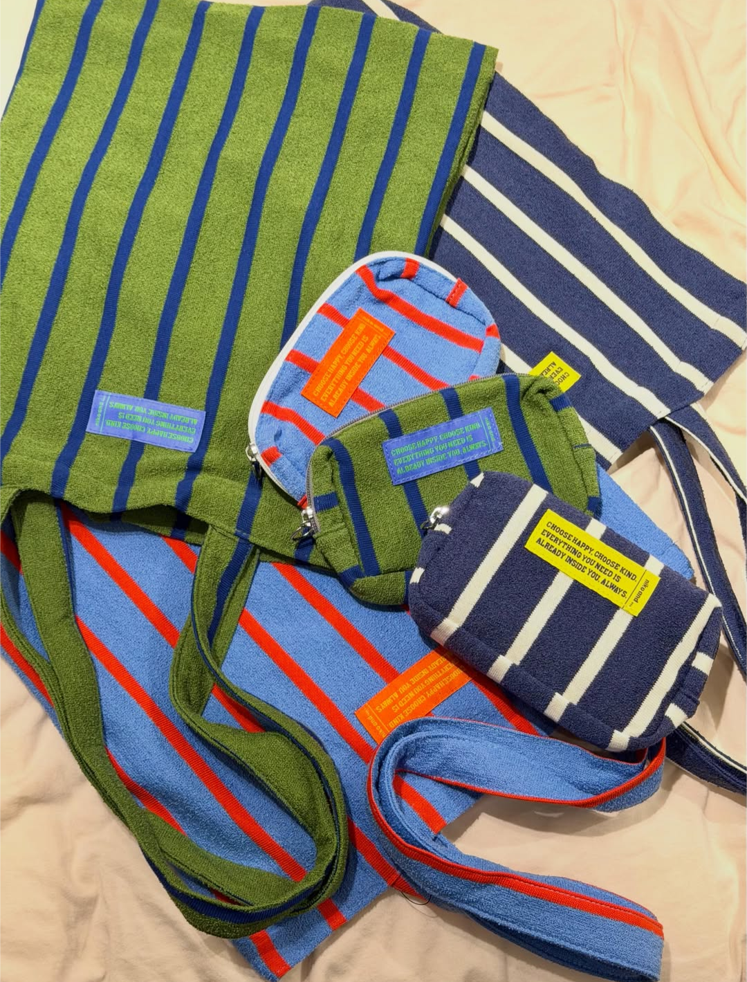 nikoand…ストライプ柄のトートバッグ