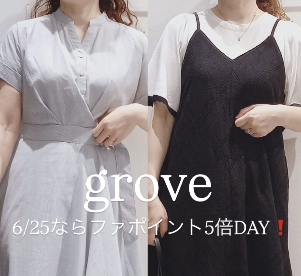 6/25！grove限定ポイント5倍DAY！
