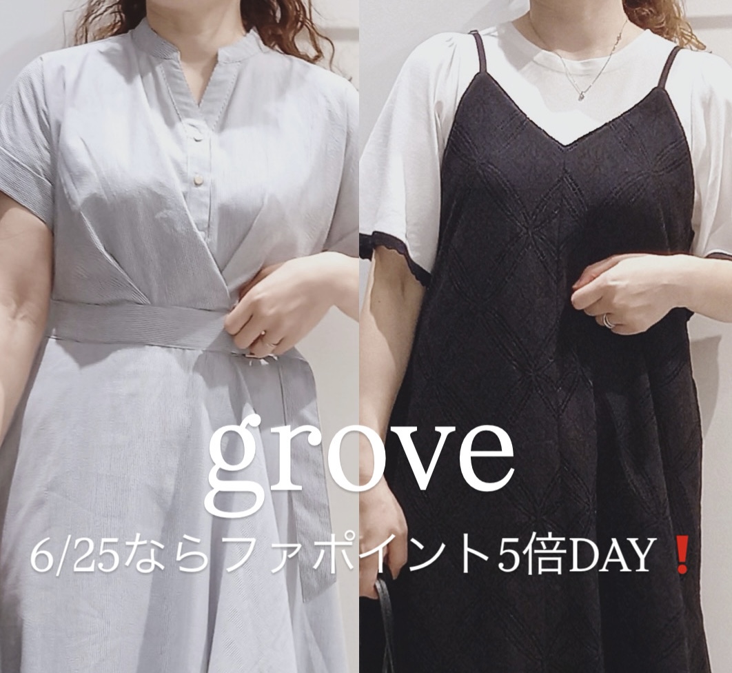 6/25！grove限定ポイント5倍DAY！