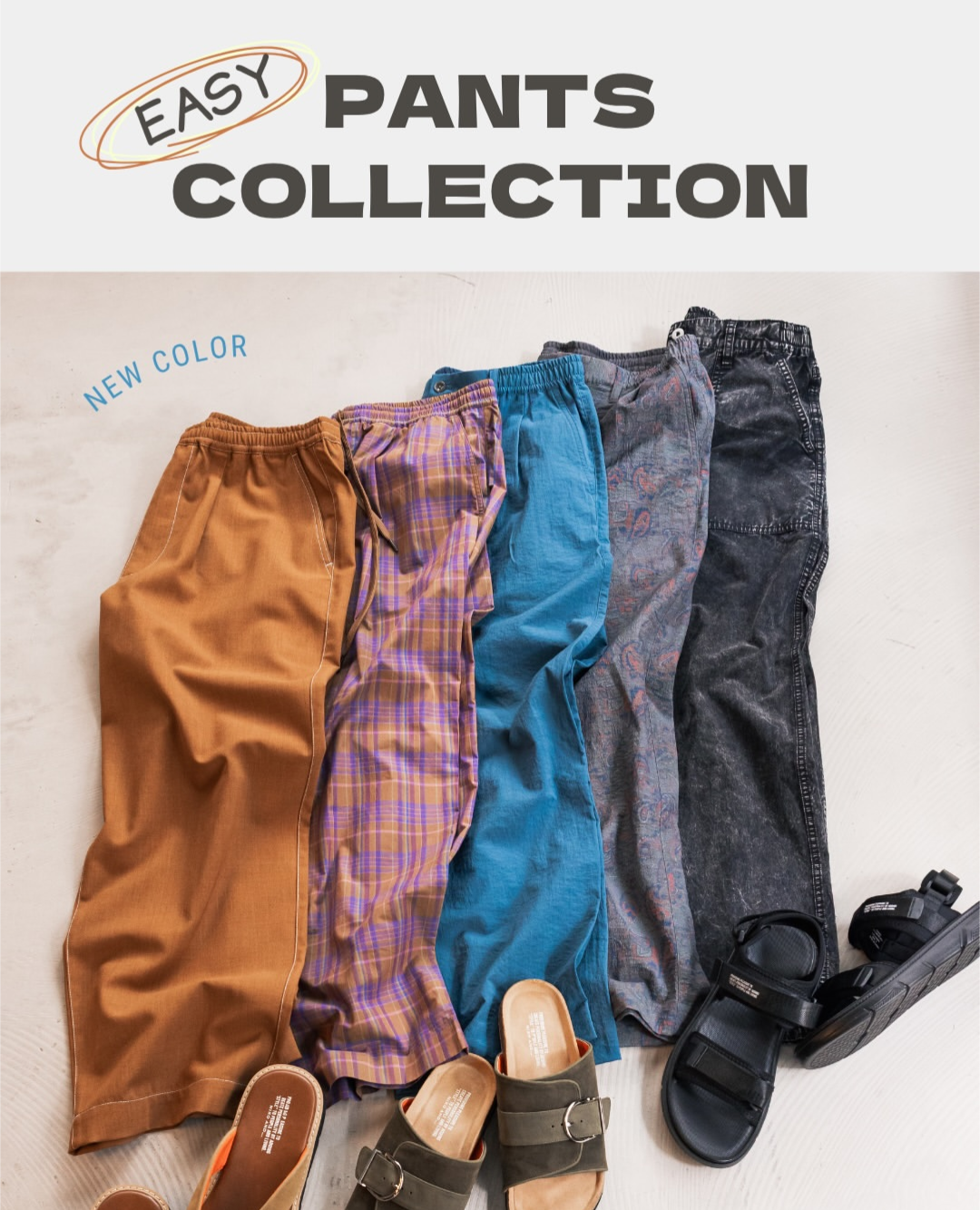 nikoand…men EASY PANTS Collection