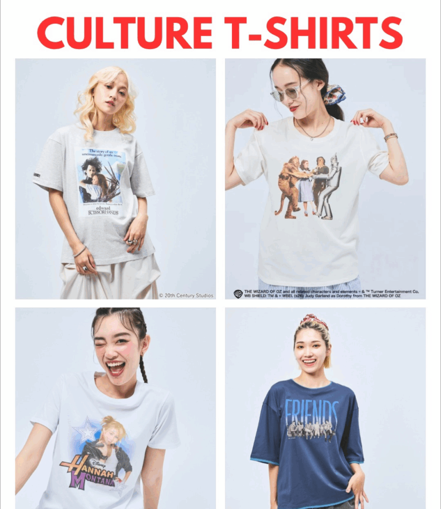 ニコアンドから音楽や映画/海外ドラマ、企業、キャラクターなど全12別注Tシャツが登場!
