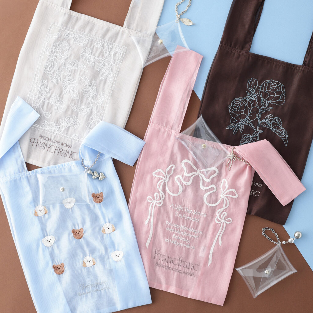 Francfranc　【NEW!】軽やかなオーガンジー素材にトレンド感たっぷり🐶新作のエコバッグ入荷✨✨