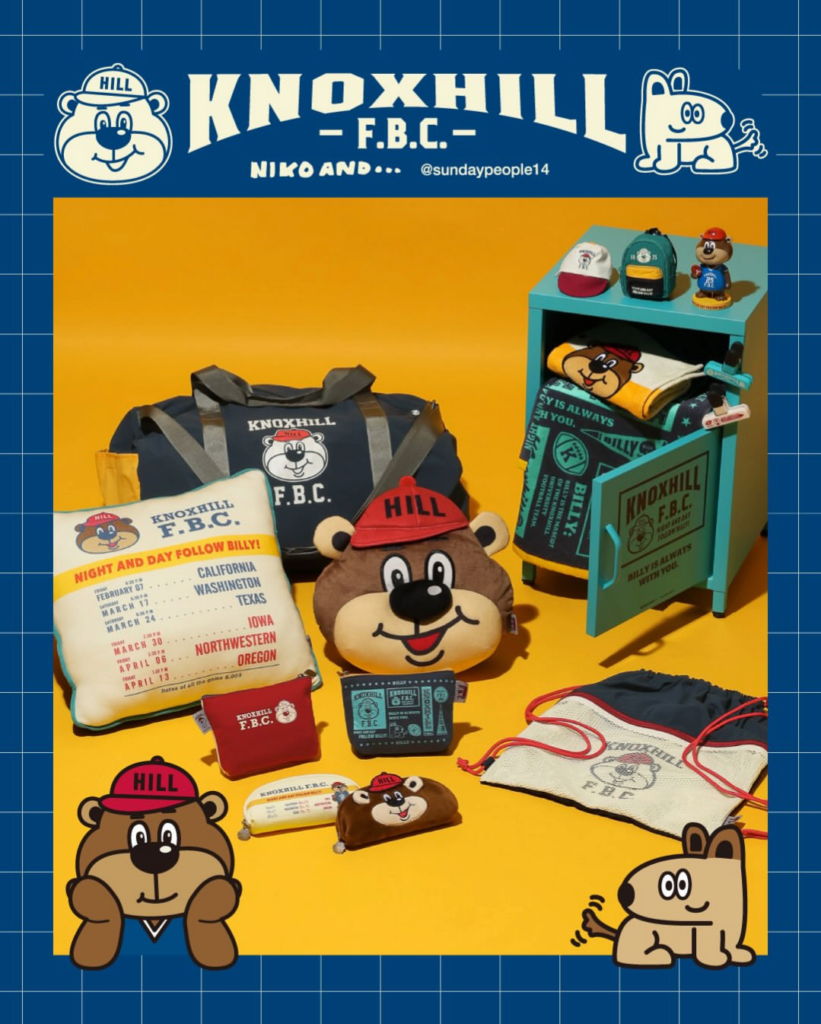 nikoand…オリジナルキャラクター 「BILLY」 新作アイテム発売/