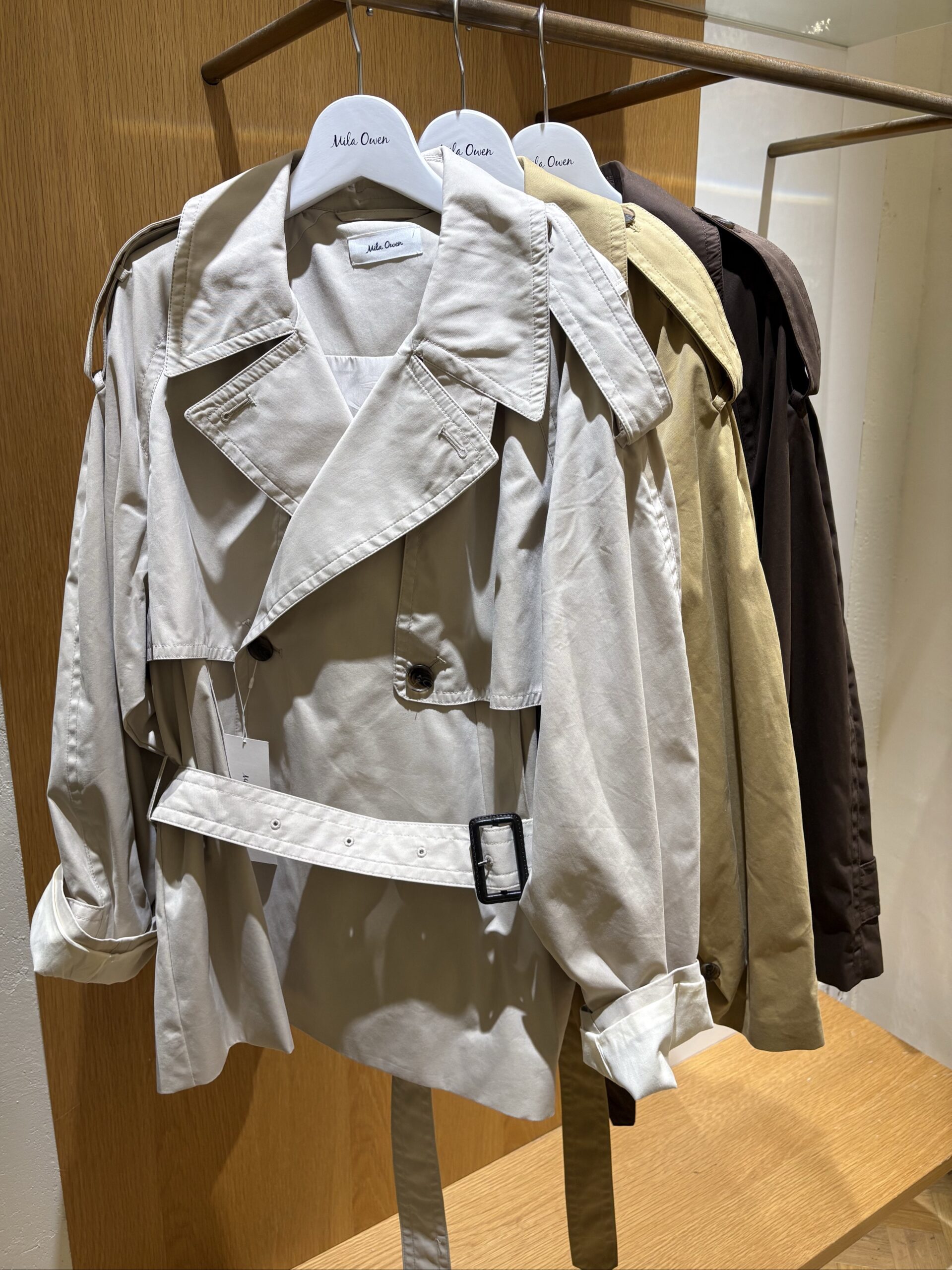 【MilaOwen】新作ショートトレンチコートご紹介🧥